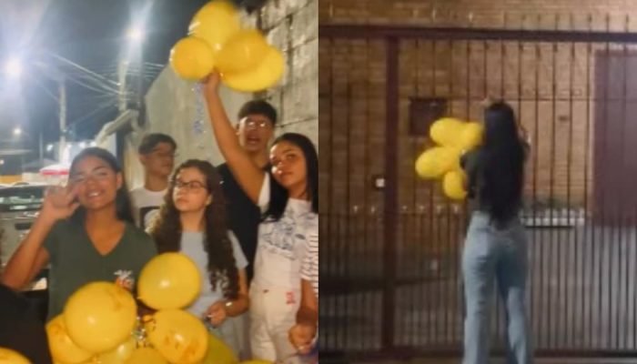 Os jovens promoveram o evangelismo criativo nas ruas de Taubaté. (Foto: Reprodução/Instagram/S...