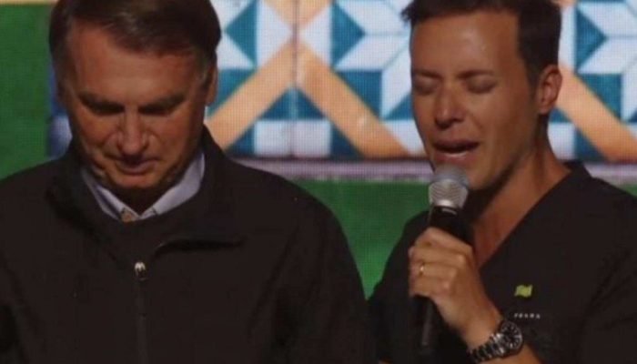 Presidente Bolsonaro visita igreja evangÃ©lica Lagoinha Church, em Orlando nos EUA, liderada pe...